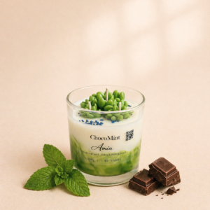 Choco Mint-sojavahast käsitööküünal