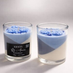 Eesti- sojavahast käsitöö küünal