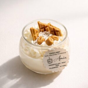Choco Mint-sojavahast käsitööküünal