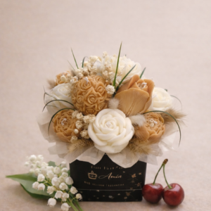 Grace Bloom- käsitöö küünlakimp, erinevad lilled