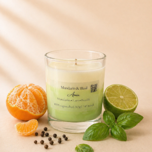 Mandarin & Basil- rapsivahast lõhnaküünal